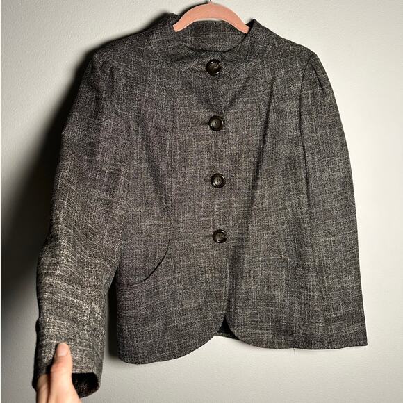 Lafayette 148 New York Wool Blend Tweed Pattern Evening Jacket Women's 8 - Picture 3 of 8